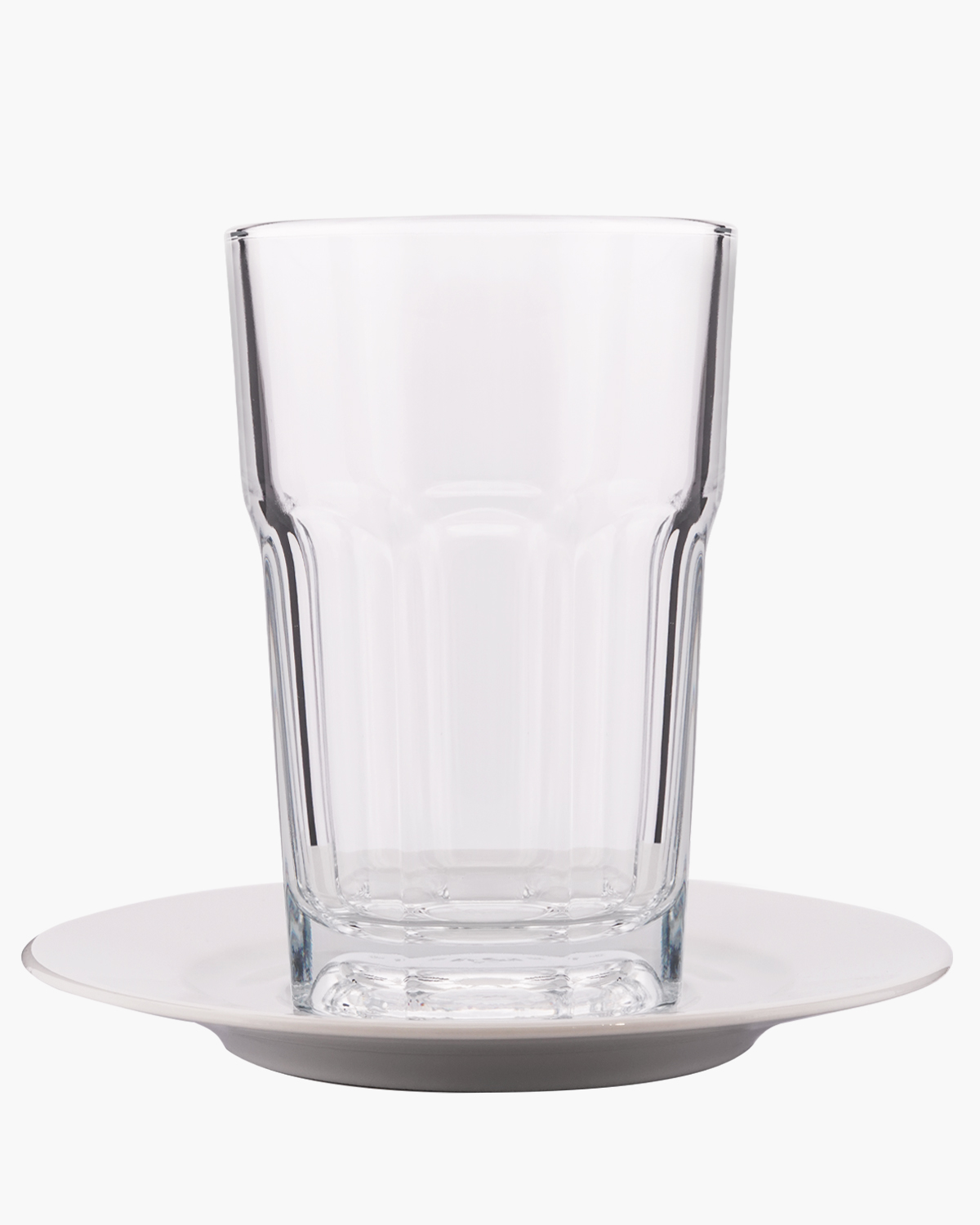 Texas latte macchiatoglas laag met schotel 295 ml bedrukken