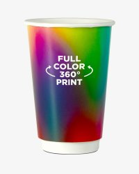 Koffiebekers dubbelwandig 16 oz (450 ml) bedrukken?