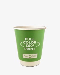 Koffiebekers dubbelwandig Paper2Paper 8 oz (220 ml) bedrukken?