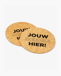 Onderzetters van kurk rond Ø 10 cm bedrukken?