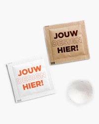 Suikerzakjes vierkant kristalsuiker 4 g bedrukken?