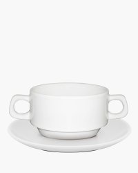 Soof soepkom en schotel 300 ml bedrukken?