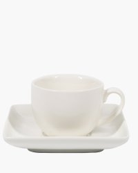 Ivora kop en schotel 165 ml vierkant bedrukken?