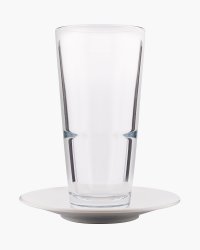 Milou latte macchiatoglas met schotel 370 ml bedrukken?