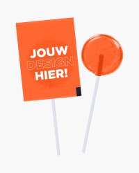 Platte lolly 7 g bedrukken?