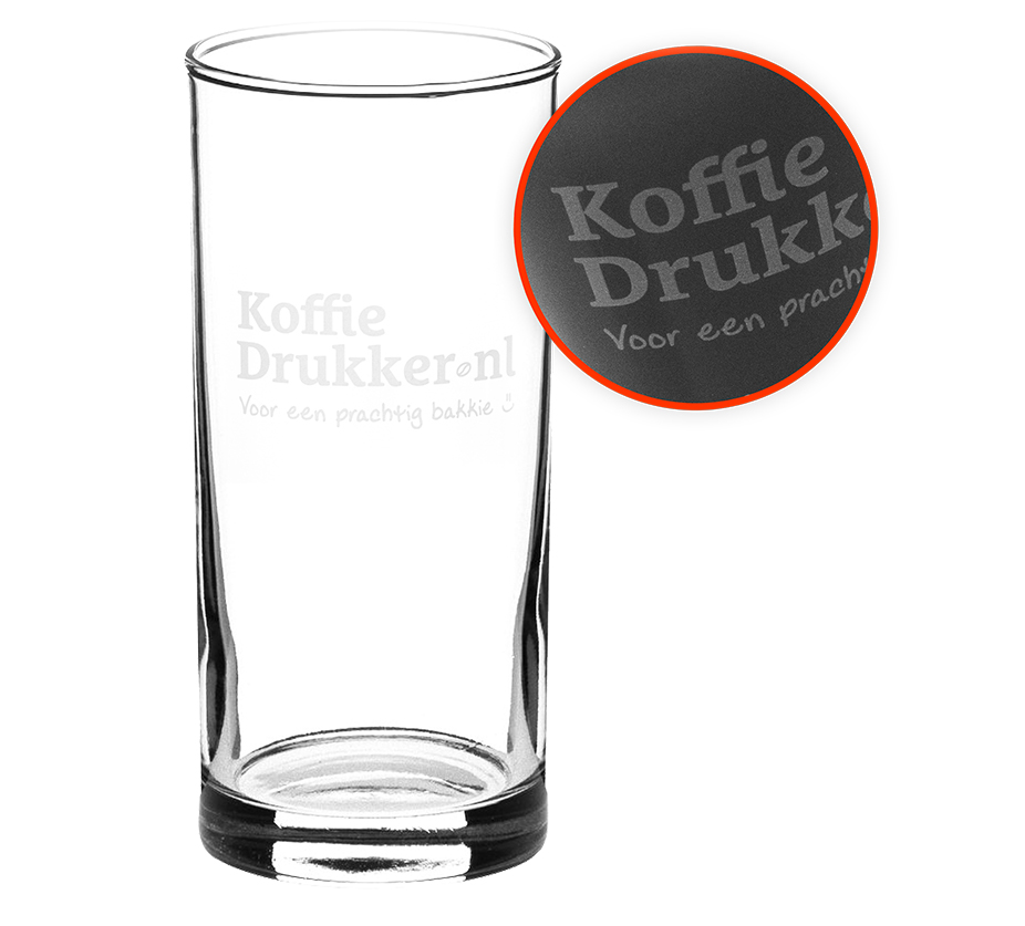 <p>Longdrinkglas met gravurelook</p>