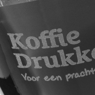 Lasergravure op glas