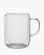 Optie Thigo dubbelwandig glas met oor 350 ml
