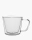 Optie Oskar dubbelwandig glas met oor 380 ml