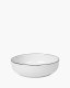 Optie Renee diep bord met gekleurde rand 21 cm