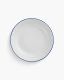 Optie Geneve coupe bord met gekleurde rand 20,5 cm
