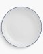 Optie Geneve coupe bord met gekleurde rand 26,5 cm