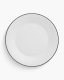 Optie Geneve bord met gekleurde rand 24 cm