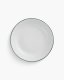 Optie Geneve coupe bord met gekleurde rand 20,5 cm