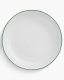 Optie Geneve coupe bord met gekleurde rand 26,5 cm