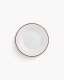 Optie Geneve bord met gekleurde rand 15 cm