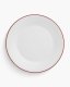 Optie Geneve bord met gekleurde rand 24 cm