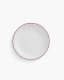 Optie Geneve coupe bord met gekleurde rand 15 cm