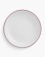 Optie Geneve coupe bord met gekleurde rand 24 cm
