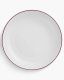 Optie Geneve coupe bord met gekleurde rand 26,5 cm