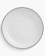 Optie Geneve coupe bord met gekleurde rand 26,5 cm