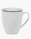 Optie Geneve mok met gekleurde rand 380 ml