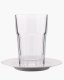 Optie Texas latte macchiatoglas laag met schotel 295 ml