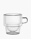 Optie Migo dubbelwandig glas met oor 180 ml