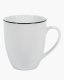 Optie Geneve mok met gekleurde rand 380 ml