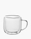 Optie Thigo dubbelwandig glas met oor 240 ml