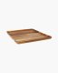 Optie Mila houten serveerplank vierkant 26 x 26 cm